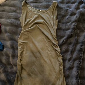 Maternity dress, green, size Large